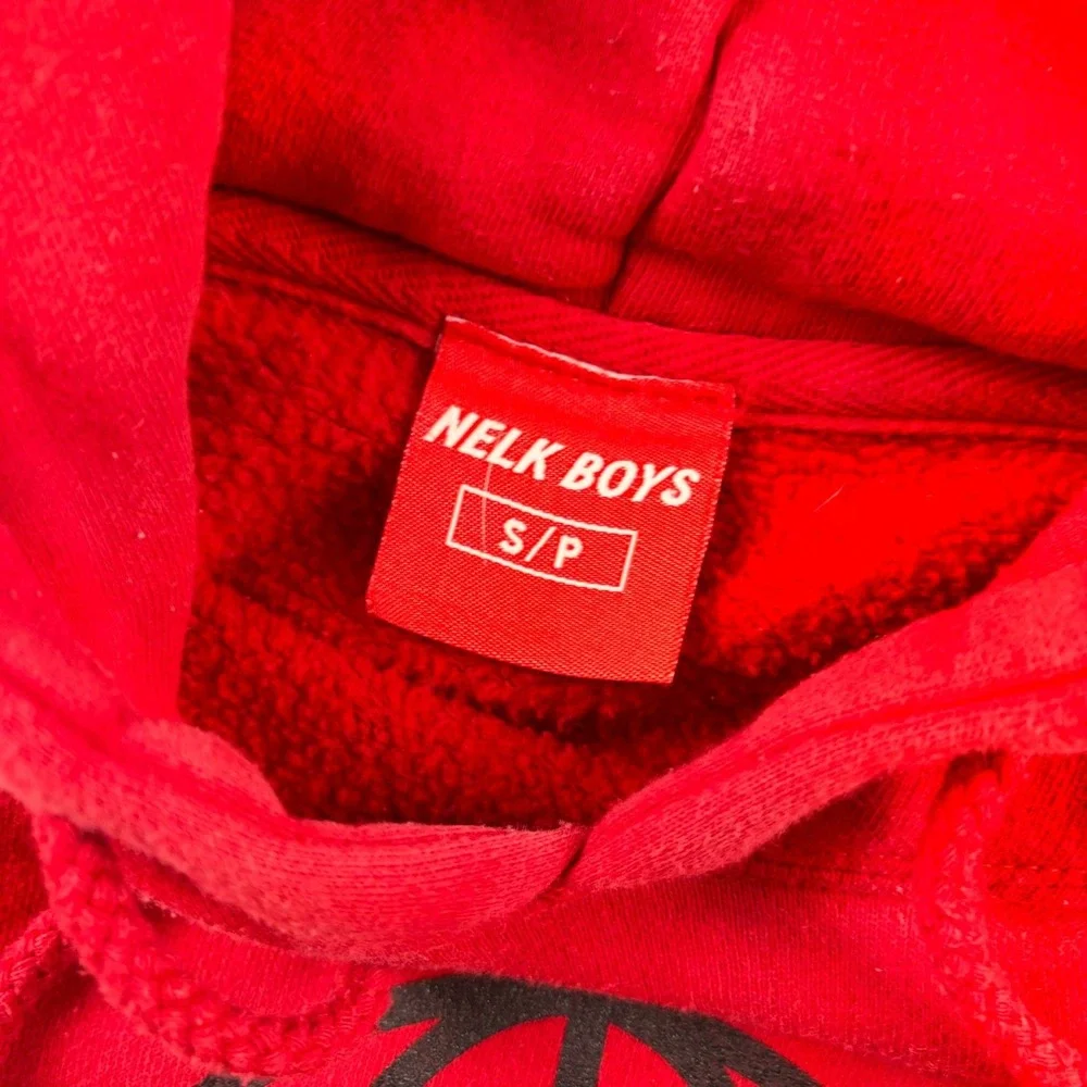 Full Send‎ Nelk Boys Hoodie Mens Small Red Pullover Sweatshirt Pocket